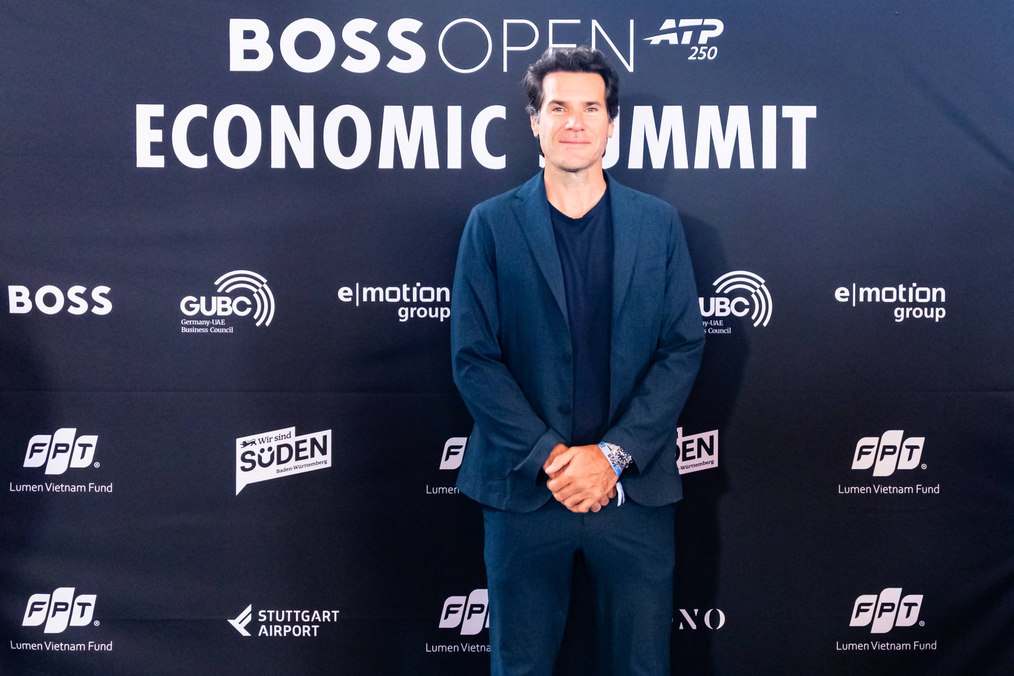 Tommy Haas im dunklen Anzug bei den BOSS OPEN 2026 in Stuttgart