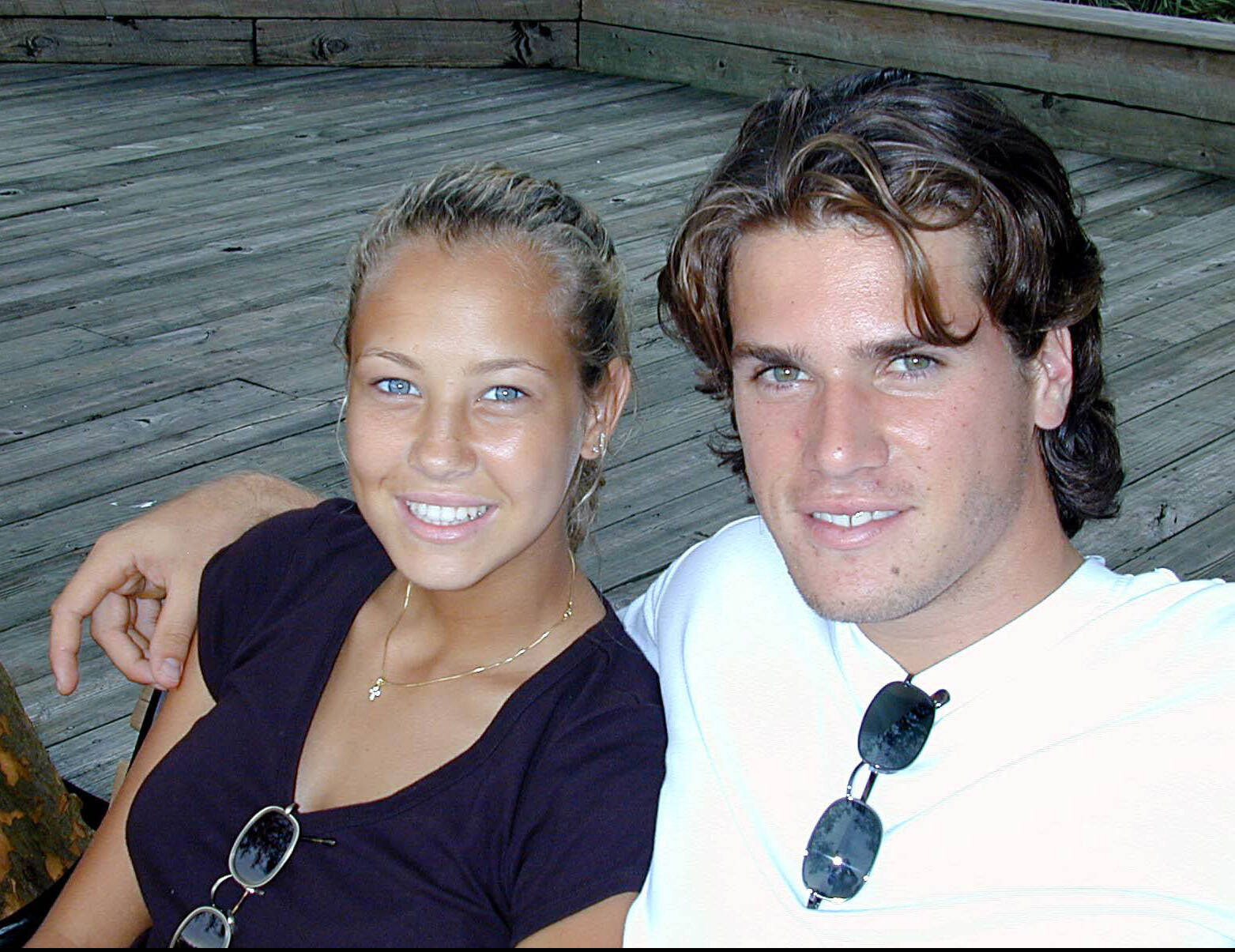 Tommy Haas und Sandy Meyer-Wölden als junges Paar 1999 in Tampa