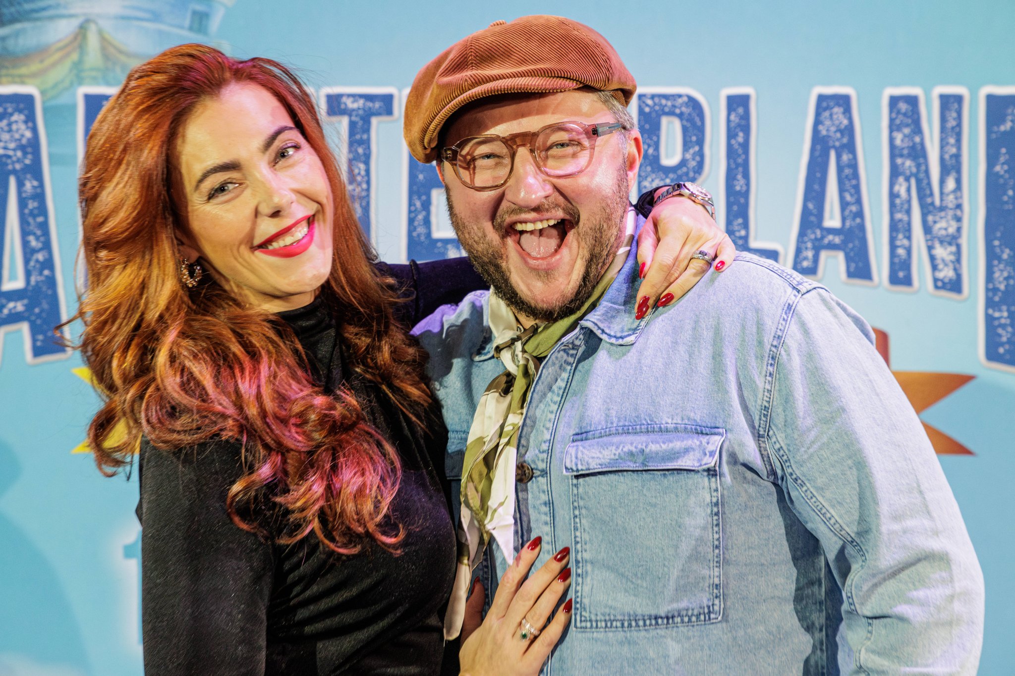 Sebastian Lege mit seiner Frau Joanna bei der Abenteuerland-Charity in Düsseldorf 2024