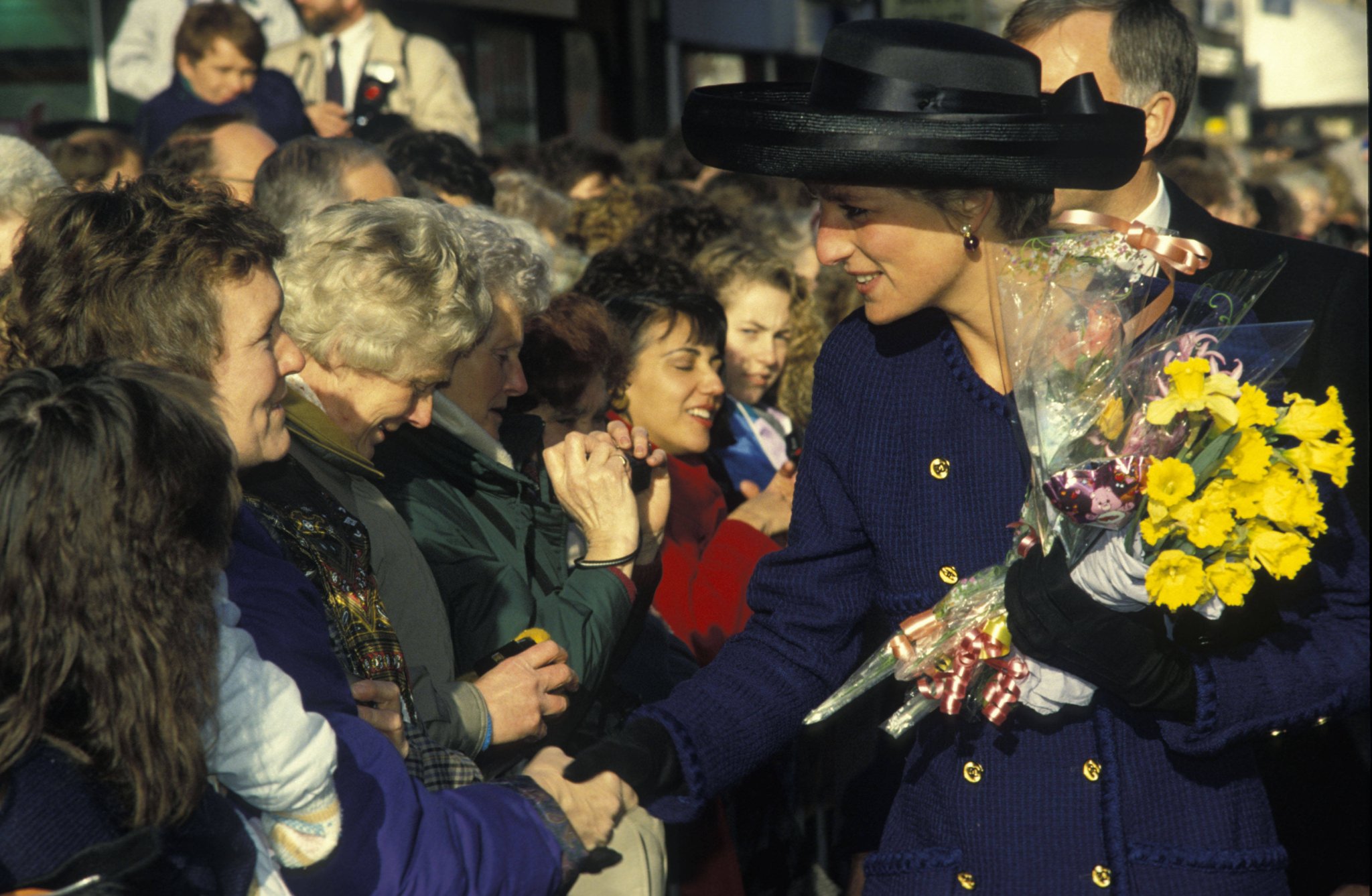 Prinzessin Diana bei einem öffentlichen Termin in London