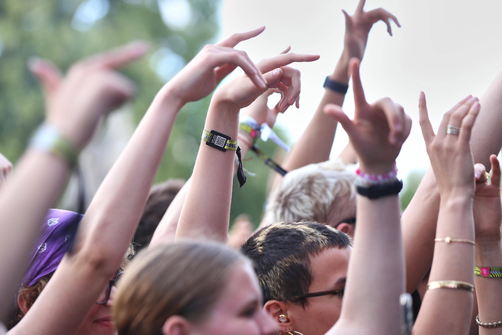 Zuschauer beim Lollapalooza-Festival im Berliner Olympiastadion