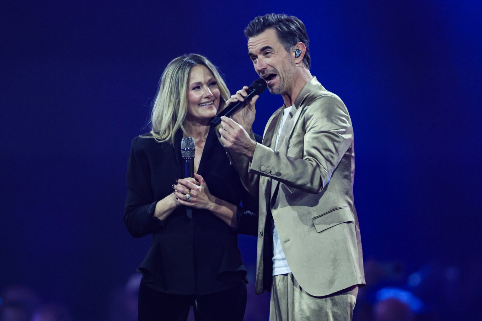 Florian Silbereisen und Helene Fischer gemeinsam auf der Bühne der Schlagerchampions 2026