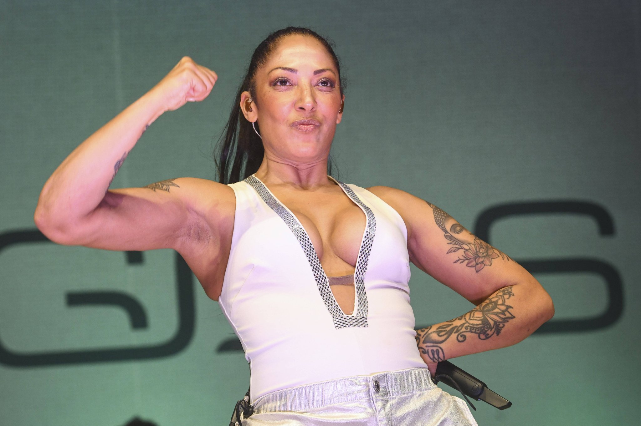 Jessica Wahls von den No Angels auf der Bühne in Hannover