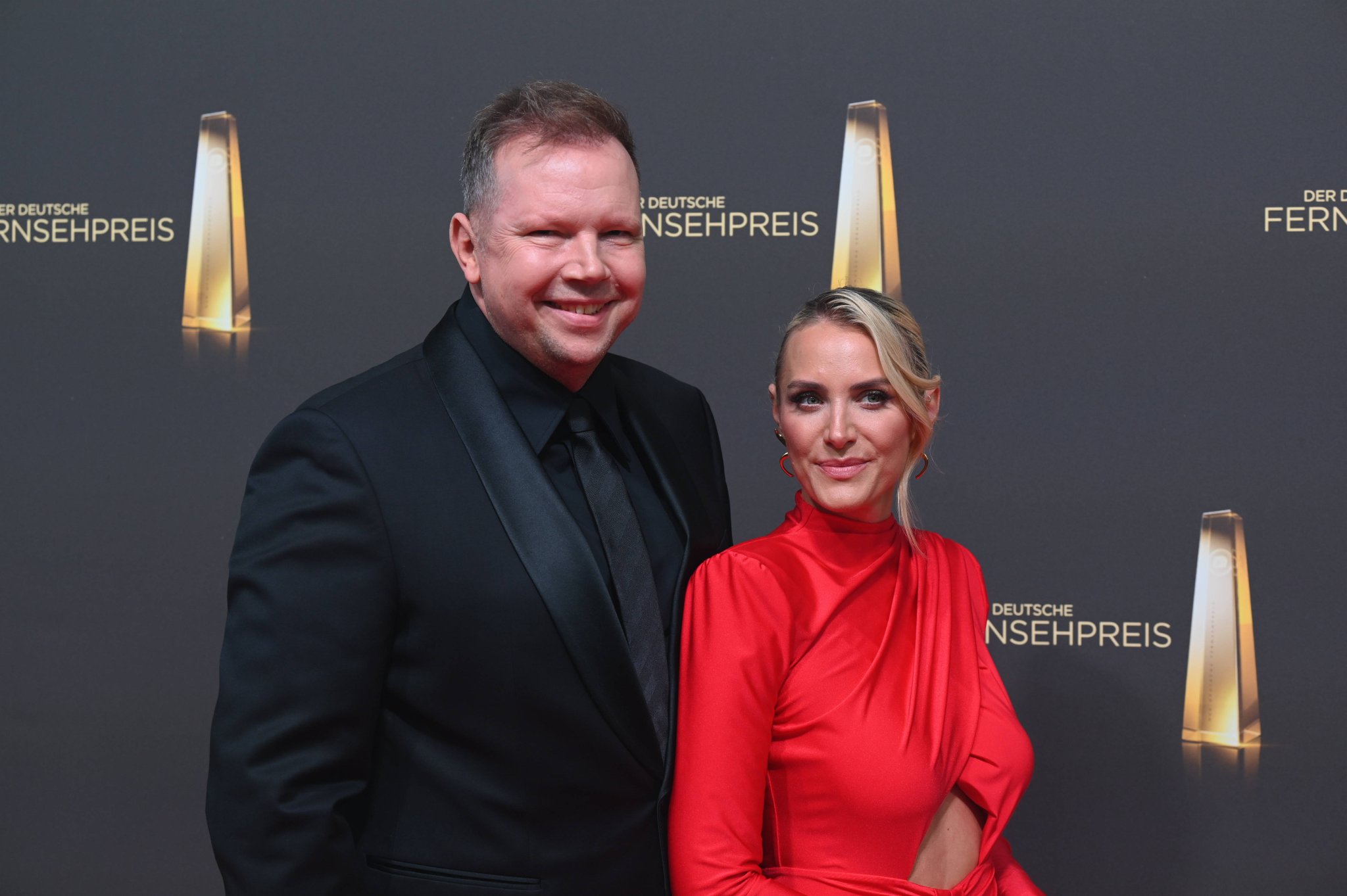 Anna Kraft und Wolff-Christoph Fuß beim Deutschen Fernsehpreis 2026 in Köln
