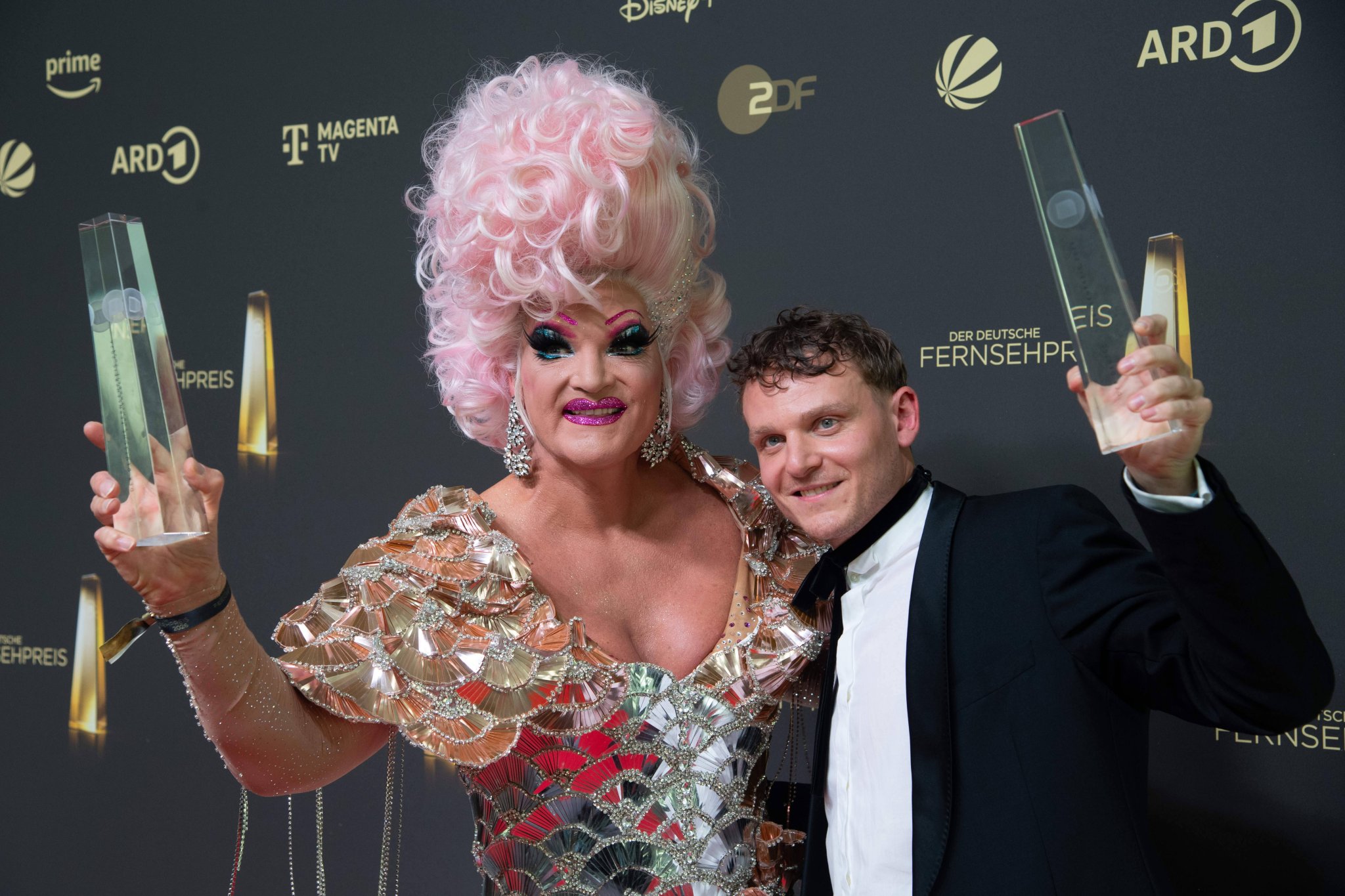 Olivia Jones und Johannes Hegemann mit dem Deutschen Fernsehpreis 2026 für den Film Olivia