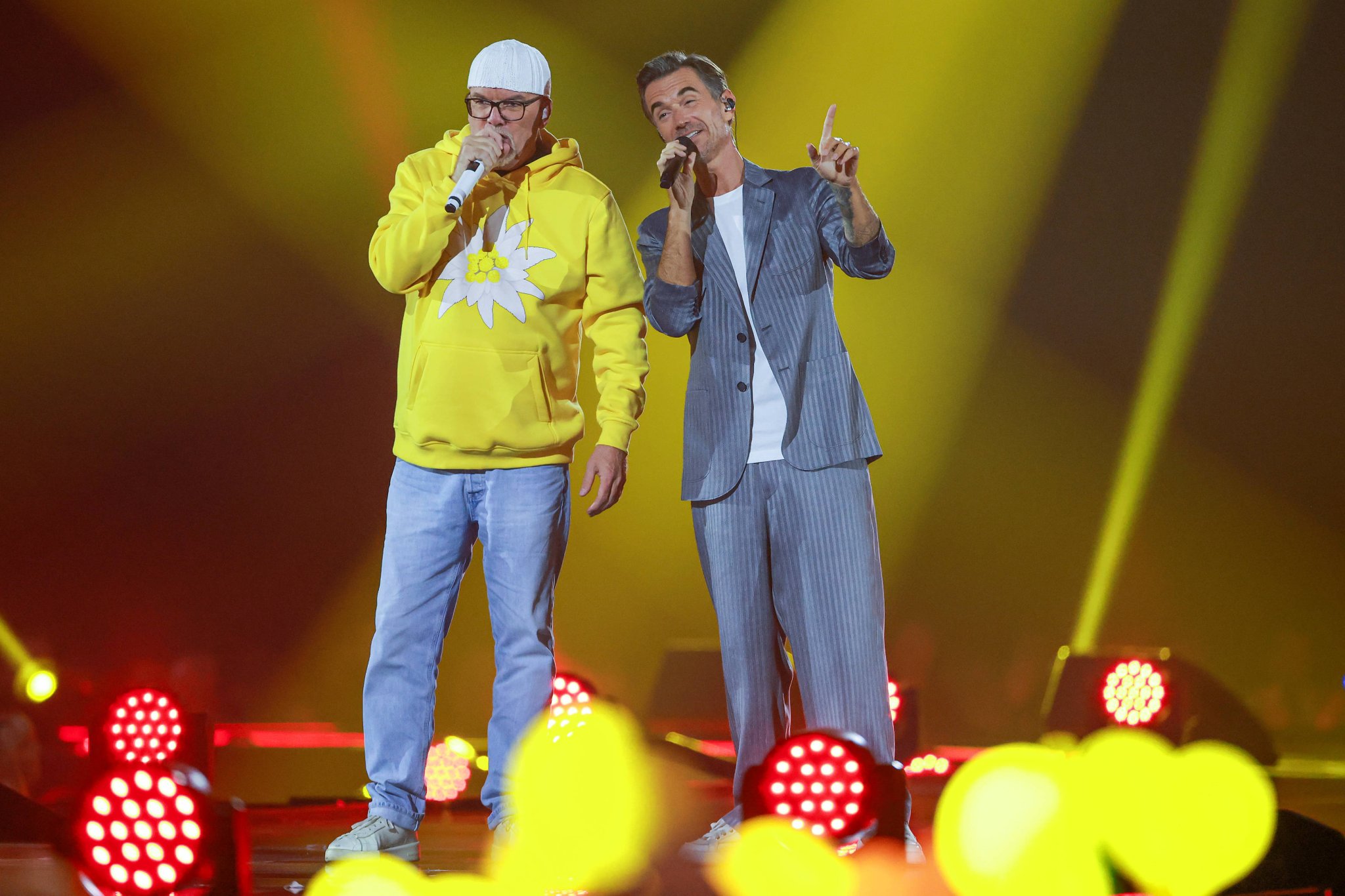 DJ Ötzi und Florian Silbereisen singen gemeinsam beim Schlagerbooom 2026 in der Westfalenhalle Dortmund